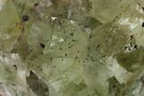 Green Cubic Fluorite Crystal Cluster - Morocco #164554-2